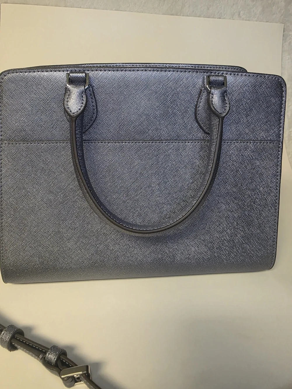 NWOT Kate Spade Madison Medium Satchel Shoulder Bag Candied Flower Lilac Silver